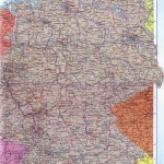 Германия на подробной политической карте страны на русском языке