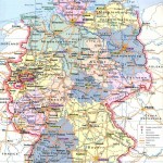 Карта автомобильных дорог ФРГ на немецком языке