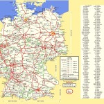 Подробная железнодорожная карта Германии