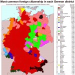 Крупнейшие инорстранные диаспоры Германии и их локализация на карте
