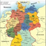 Федеративная республика Германия – политическая карта на немецком языке