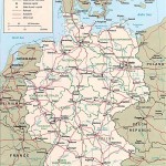 Немецкая политическая карта Федеративной Республики Германия
