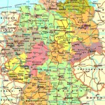 Автомобильная карта Германии на немецком языке