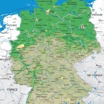 Французская физическая карта Германии