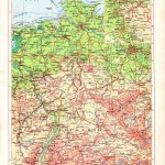 Физическая карта Германии советских времен