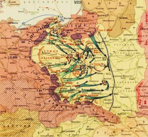 Историческая карта - нападение Германии на Польшу 1 сентября 1939 года