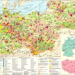 Экономическая карта Германии и ряда стран Восточной Европы