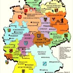 Земли Германии на туристической карте