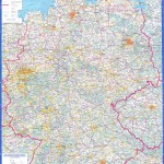 Подробная русскоязычная карта Германии 2004 года