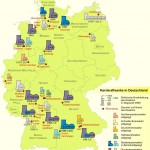 Карта атомных электростанций Германии
